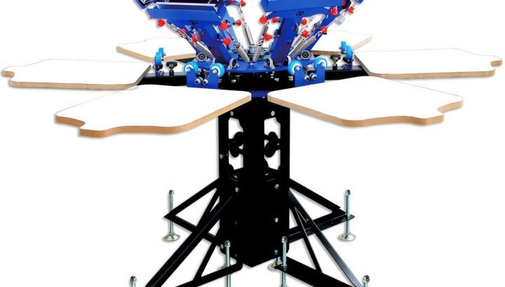 manual screen printing press