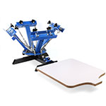 Happybuy Silk Screen Printing Machine Press 4 Color 1 Station Silk Screen press