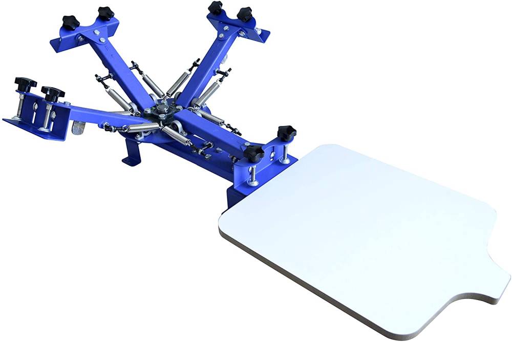 Techtongda Screen Printing Machine Press 4 Color 1 Station Silk Screen Printing Machine