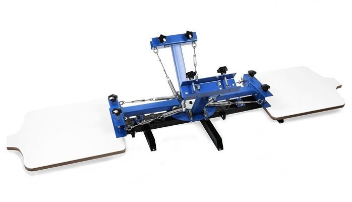 Superland Silk Screen Printing Machine Adjustable Devices Press Printer DIY Shirt Equipment (4 colors 2 stations)