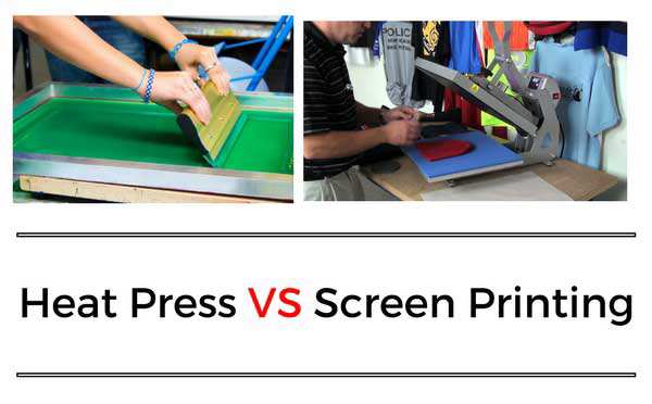 Screen Printing Vs Heat Press Differences Similarities Pros Cons 9333