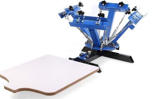 VEVOR Screen Printing Machine Screen Printing Press 4 Color 1 Station Silk Screen Printing for T-Shirt DIY Printing