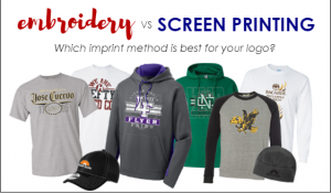 Screen printing vs embroidery -Which Imprint Method is best for your Logo