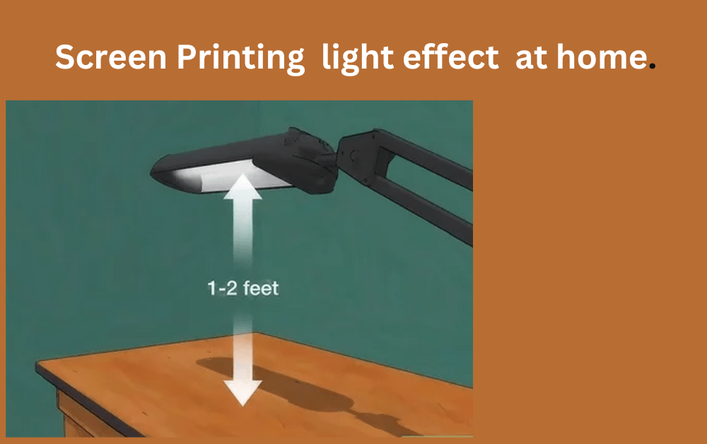 Screen Printing  light effect  at home