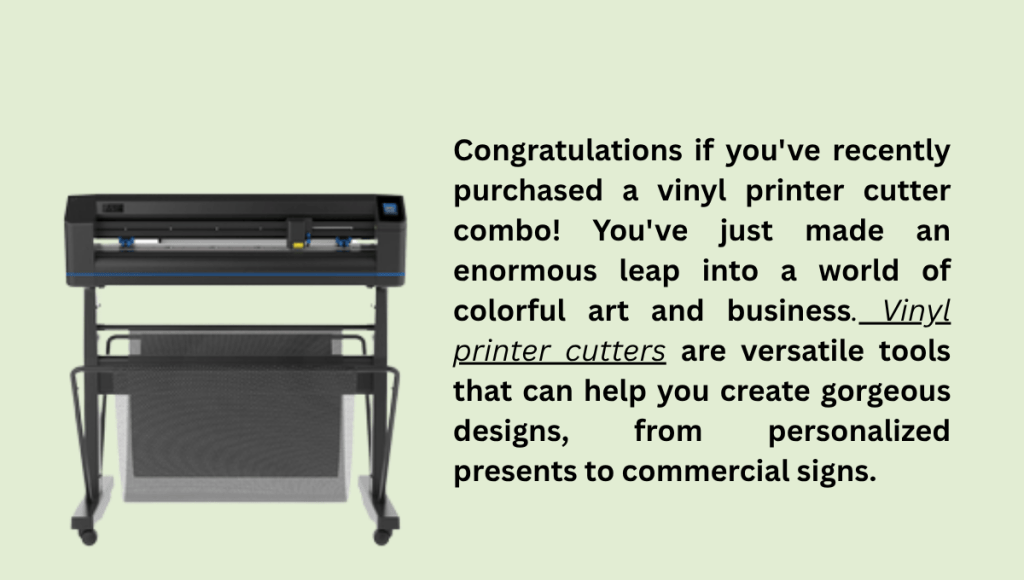 Vinyl Printer Cutter Combo