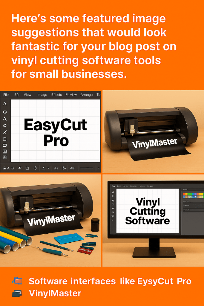 Vinyl cutting machines in action